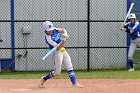 Softball vs Emerson  Wheaton College Softball vs Emerson College in game 2 of their doubleheader. - Photo by Keith Nordstrom : Wheaton, Softball